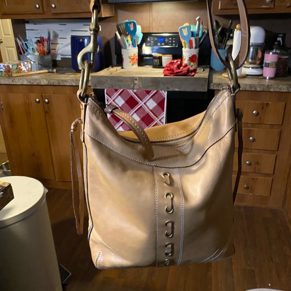 Coach Chelsea Lace 1941 A0793-10399 Tan Leather Shoulder Bag